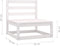 vidaXL - Tuinmiddenbanken - 2 - st - massief - grenenhout - wit
