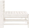 vidaXL - Tuinmiddenbanken - 2 - st - massief - grenenhout - wit