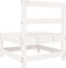 vidaXL - Tuinmiddenbanken - 2 - st - massief - grenenhout - wit