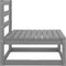 vidaXL - Tuinmiddenbanken - 2 - st - met - kussens - massief - grenenhout - grijs