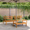 vidaXL - Tuinmiddenbanken - 2 - st - pallet - massief - acaciahout