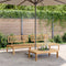 vidaXL - Tuinmiddenbanken - 2 - st - pallet - massief - acaciahout