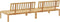 vidaXL - Tuinmiddenbanken - 2 - st - pallet - massief - acaciahout