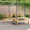 vidaXL - Tuinmiddenbanken - 2 - st - pallet - massief - acaciahout