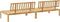 vidaXL - Tuinmiddenbanken - 2 - st - pallet - massief - acaciahout