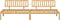 vidaXL - Tuinmiddenbanken - 2 - st - pallet - massief - acaciahout