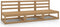 vidaXL - Tuinmiddenbanken - 3 - st - massief - grenenhout - honingbruin