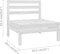 vidaXL - Tuinmiddenbanken - 4 - st - massief - grenenhout - wit