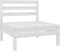 vidaXL - Tuinmiddenbanken - 4 - st - massief - grenenhout - wit