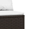 vidaXL - Tuinmiddenbanken - met - kussens - 2 - st - poly - rattan - bruin