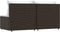 vidaXL - Tuinmiddenbanken - met - kussens - 2 - st - poly - rattan - bruin