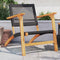 vidaXL - Tuinnstoelen - 2 - st - poly - rattan - en - acaciahout - zwart