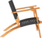vidaXL - Tuinnstoelen - 2 - st - poly - rattan - en - acaciahout - zwart