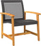 vidaXL - Tuinnstoelen - 2 - st - poly - rattan - en - acaciahout - zwart