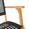 vidaXL - Tuinnstoelen - 2 - st - poly - rattan - en - acaciahout - zwart