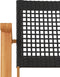 vidaXL - Tuinnstoelen - 2 - st - poly - rattan - en - acaciahout - zwart