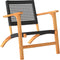 vidaXL - Tuinnstoelen - 2 - st - poly - rattan - en - acaciahout - zwart