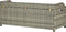vidaXL - Tuinopbergbank - 120 - cm - poly - rattan - grijs
