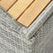 vidaXL - Tuinopbergbank - 120 - cm - poly - rattan - grijs