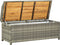 vidaXL - Tuinopbergbank - 120 - cm - poly - rattan - grijs