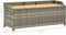 vidaXL - Tuinopbergbank - 120 - cm - poly - rattan - grijs