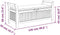 vidaXL - Tuinopbergbank - met - kussen - 126 - cm - massief - acaciahout