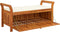 vidaXL - Tuinopbergbank - met - kussen - 126 - cm - massief - acaciahout