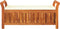 vidaXL - Tuinopbergbank - met - kussen - 126 - cm - massief - acaciahout