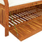 vidaXL - Tuinopbergbank - met - kussen - 126 - cm - massief - acaciahout