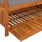 vidaXL - Tuinopbergbank - met - kussen - 126 - cm - massief - acaciahout