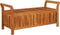 vidaXL - Tuinopbergbank - met - kussen - 126 - cm - massief - acaciahout