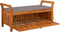 vidaXL - Tuinopbergbank - met - kussen - 126 - cm - massief - acaciahout
