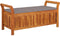 vidaXL - Tuinopbergbank - met - kussen - 126 - cm - massief - acaciahout
