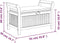 vidaXL - Tuinopbergbank - met - kussen - 91 - cm - massief - acaciahout