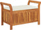 vidaXL - Tuinopbergbank - met - kussen - 91 - cm - massief - acaciahout