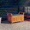 vidaXL - Tuinopbergbank - met - kussen - 91 - cm - massief - acaciahout