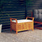 vidaXL - Tuinopbergbank - met - kussen - 91 - cm - massief - acaciahout