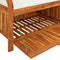vidaXL - Tuinopbergbank - met - kussen - 91 - cm - massief - acaciahout