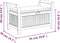 vidaXL - Tuinopbergbank - met - kussen - 91 - cm - massief - acaciahout