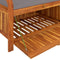 vidaXL - Tuinopbergbank - met - kussen - 91 - cm - massief - acaciahout
