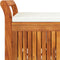 vidaXL - Tuinopbergbank - met - kussen - 91 - cm - massief - acaciahout