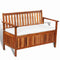 vidaXL - Tuinopslagbank - 120x63x84 - cm - massief - acaciahout