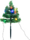 vidaXL - Tuinpadkerstbomen - 6 - st - met - meerkleurige - LED's - 45 - cm - PVC