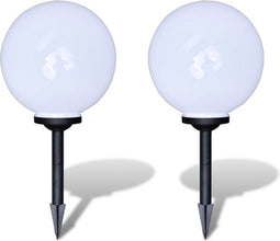 vidaXL Tuinpadlampen 2 st met grondpin LED 30 cm