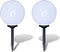 vidaXL Tuinpadlampen 2 st met grondpin LED 30 cm