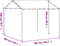 vidaXL - Tuinpaviljoen - 3x3 - m - staal - en - stof - beige