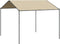 vidaXL - Tuinpaviljoen - 4x4 - m - staal - en - stof - beige