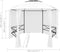 vidaXL - Tuinpaviljoen - met - gordijnen - 180 - g/m² - 360x312x265 - cm - wit