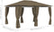 vidaXL - Tuinpaviljoen - met - gordijnen - 180 - g/m² - 4x3 - m - taupe