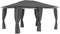 vidaXL - Tuinpaviljoen - met - gordijnen - 4x3 - m - antraciet